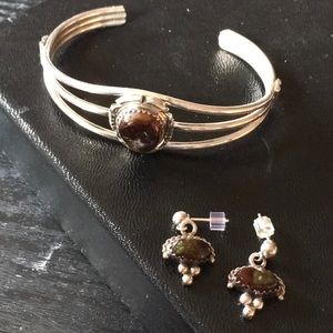 Ethiopian Opal Silver Set